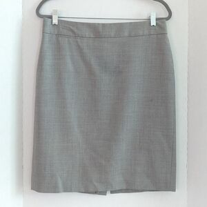 J.Crew Light Gray Lined Pencil Skirt Size 10